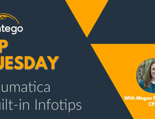 Tip Tuesday – Acumatica Built-in Infotips